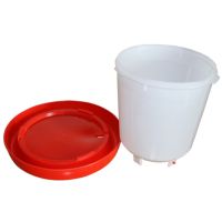 Поилка вакуумная 1 л с ручкой для цыплят, перепелов и мелкой птицы