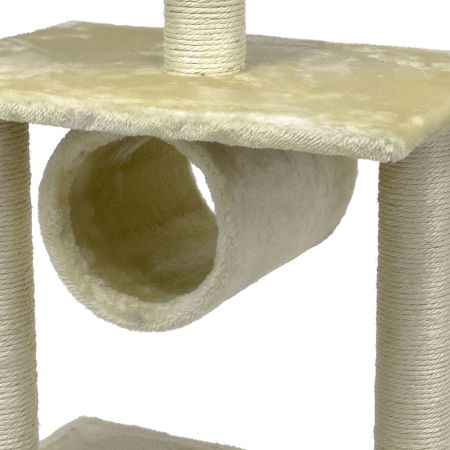 Когтеточка-комплекс 50х35х116 см, бежевый