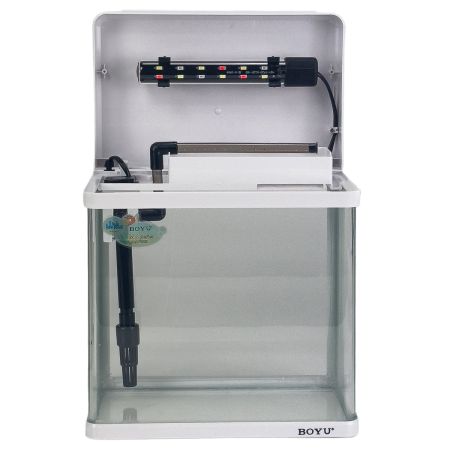 Аквариум Boyu MS-220 7,5 л с LED светильником и фильтром, белый