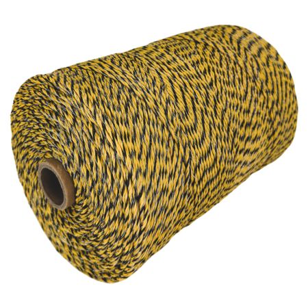 Провод для электропастуха FarmGuard желтый с черным 2,5 мм / 1000 м / 6х0,2 мм SS