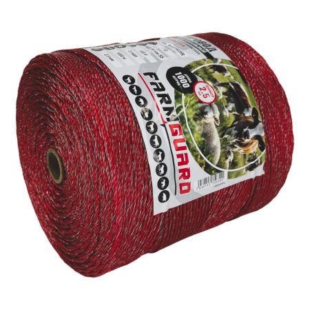 Провод для электропастуха FarmGuard красный 2,5 мм / 1000 м / 6х0,16 мм