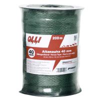 Лента для электропастуха Olli Shockteq 40 мм / 200 м / 0,48 Ω многожильная зеленая 