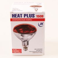 Лампа инфракрасная 150 Bт JK Lighting, E27 BR125, закаленное стекло, красная
