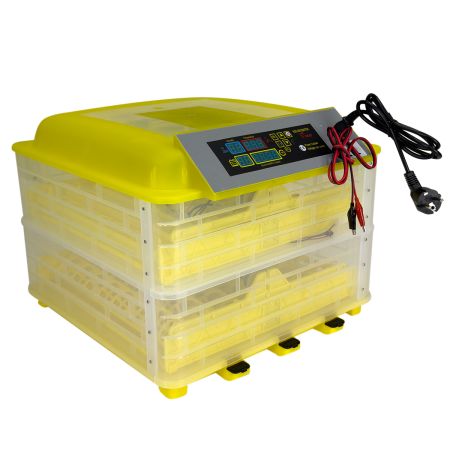 Инкубатор HHD 112 автоматический для яиц на 220В/12В от сети и аккумулятора на 112 яиц