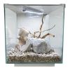Аквариум Newa Ego LID, EL 20W, 18 л панорамный, LED освещение, белая стеклянная крышка
