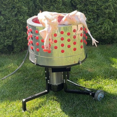 Перосъёмная машина HobbyFarm EURO PPM B для кур и бройлеров с подводом воды, 60 см