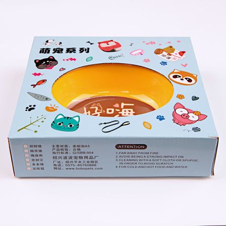 Миска для собак и кошек, 18x17.5x5 см, 270 мл, оранжевый