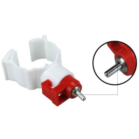 Поилка ниппельная для кур-несушек и бройлеров с креплением на трубу Поилка ниппельная для кур-несушек и бройлеров с креплением на трубу