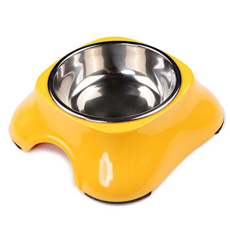 Миска для собак и кошек, 11x14.8x5 см, 150 мл, желтый