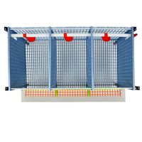 Клетка Comfortplast для кур-несушек 3 секции, 4 яруса высотой по 40 см, пластиковая