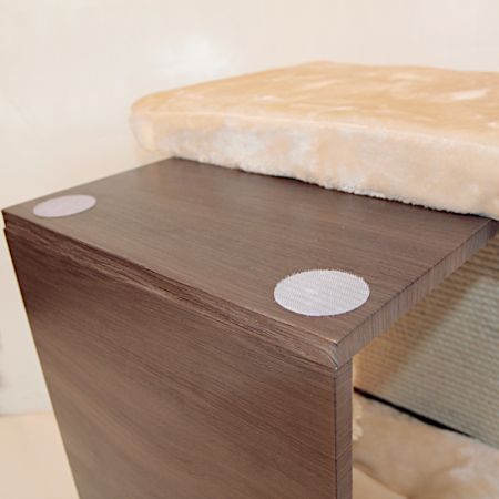 Когтеточка-пуфик 50х35х60 см, коричневый