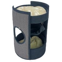 Когтеточка-комплекс 40х40х60 см с гамаком, графит