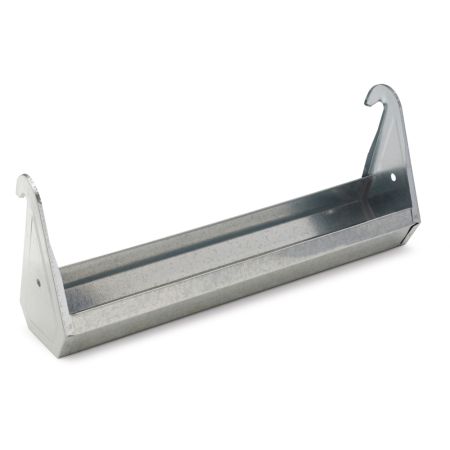 Поилка-кормушка навесная 40 см оцинкованная сталь для кроликов, кур и домашней птицы River