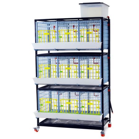 Клетка Comfortplast для бройлеров 3 секции, 3 яруса, пластиковая