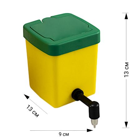 Поилка ниппельная с бачком 0,5 л 90° Поилка ниппельная с бачком 0,5 л 90°