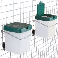 Поилка ниппельная с бачком 0,5 л для птиц и кроликов