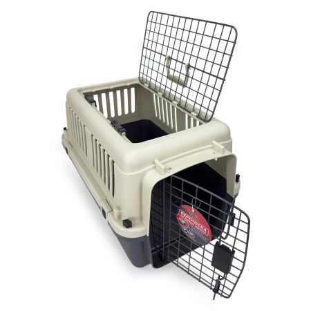 Переноска Safari Range 60х40х40 см для кошек и собак Pet Choice с металлической верхней решеткой