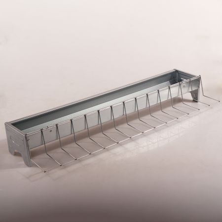 Кормушка лотковая 75 см оцинкованная cталь для кур