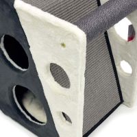 Когтеточка-домик 40х38х55 см, серый