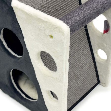 Когтеточка-домик 40х38х55 см, серый