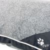 Лежак подушка Pet Choice для собак, 86х63х15 см, со съемным чехлом, графит