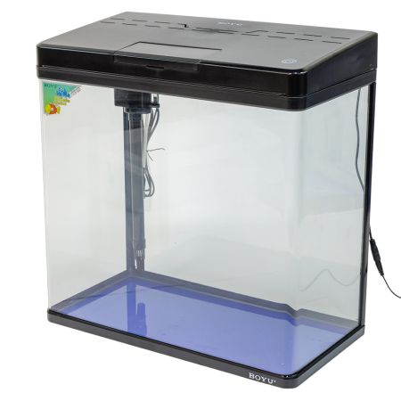 Аквариум Boyu MS-520M 45 л с сенсорным LED светильником и фильтром, черный Аквариум Boyu MS-520M 45 л с сенсорным LED светильником и фильтром, черный