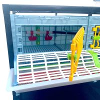 Клетка Comfortplast для перепелов без яйцесборника 3 секции, 3 яруса, 98x60x132 см, пластиковая