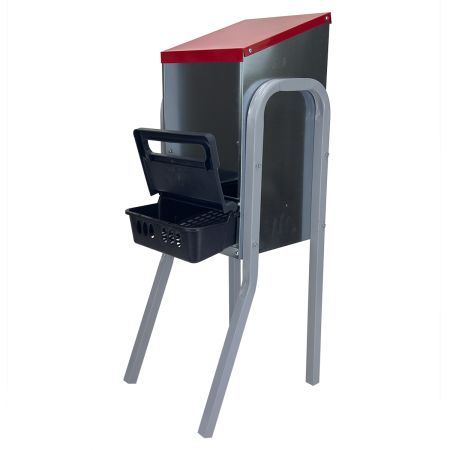 Гнездо для кур несушек 1 секция, на ножках, с яйцесборником