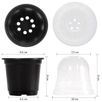 Горшки для рассады HobbyFarm с крышкой, 30 шт.