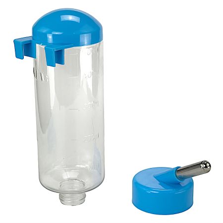 Поилка-шарик для кроликов, хомяков, грызунов, 500 мл, синий