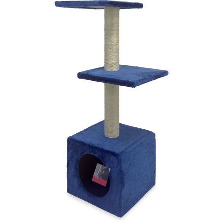 Когтеточка-комплекс 30х30х88 см, темно-синий Когтеточка-комплекс 30х30х88 см, темно-синий