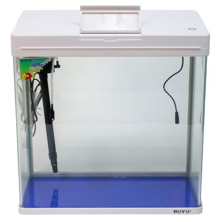 Аквариум Boyu MS-520M 45 л с сенсорным LED светильником и фильтром, белый