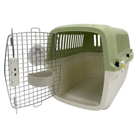 Переноска Transport 61.1x40.5x41.9 см для кошек и собак Pet Choice авиа  стандарт, зеленая 