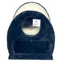 Когтеточка-домик 45х40х50 см, черный