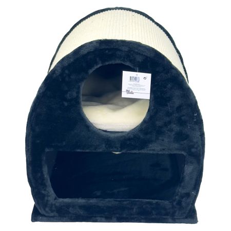 Когтеточка-домик 45х40х50 см, черный