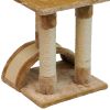 Когтеточка-комплекс 36х36х88 см, бежевый