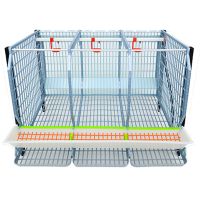 Дополнительный ярус для клетки Comfortplast для кур-несушек 3 секции, 1 ярус высотой 60 см, пластиковый