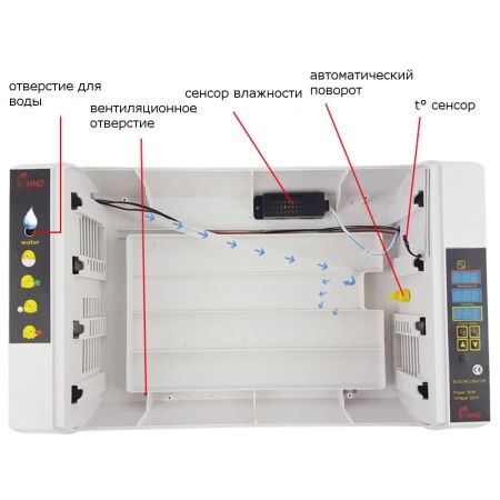 Инкубатор HHD 24 автоматический на 24 яица