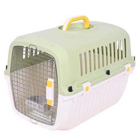 Переноска Transport 51.5x34.5x34 см для кошек и собак Pet Choice, стандарт IATA, зеленая