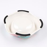 Миска для собак и кошек, 11x16x4.8 см, 180 мл, абстракция