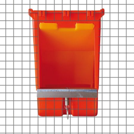 Кормушка бункерная для кроликов 1 секция пластик с пластиковой крышкой