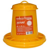 Кормушка бункерная 1,5 кг пластик с разделительной решеткой для цыплят