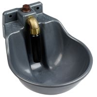 Поилка автоматическая с регулируемым клапаном для лошадей и КРС, пластик