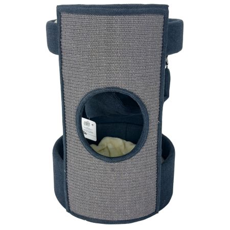 Когтеточка-комплекс 40х40х60 см с гамаком, графит