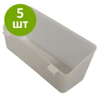 Кормушка-поилка навесная 0,6 л пластик, комплект 5 шт. Кормушка-поилка навесная 0,6 л пластик, комплект 5 шт.