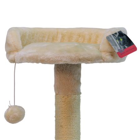 Когтеточка-комплекс 36х36х88 см, кремовый