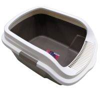 Лоток для кошек с высокими бортиками Sanitaire Range 51х39х24 см, коричневый