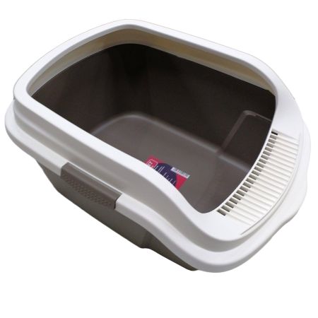 Лоток для кошек с высокими бортиками Sanitaire Range 51х39х24 см, коричневый