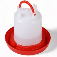 Поилка вакуумная 1 л с ручкой для цыплят, перепелов и мелкой птицы