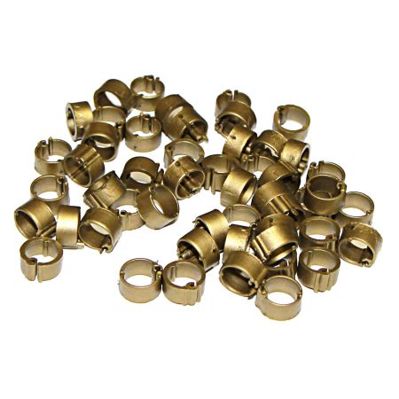 Кольца меточные 8 мм одного цвета для кольцевания мелких птиц, 100 шт.